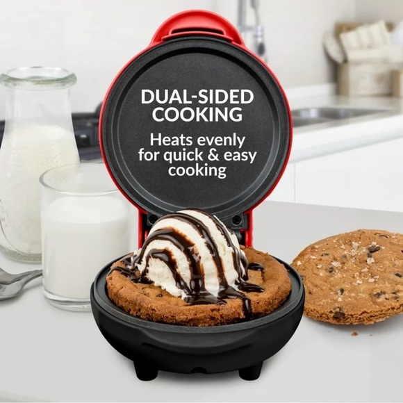 MyMini Deluxe Griddle, Red - Picture 6 of 8